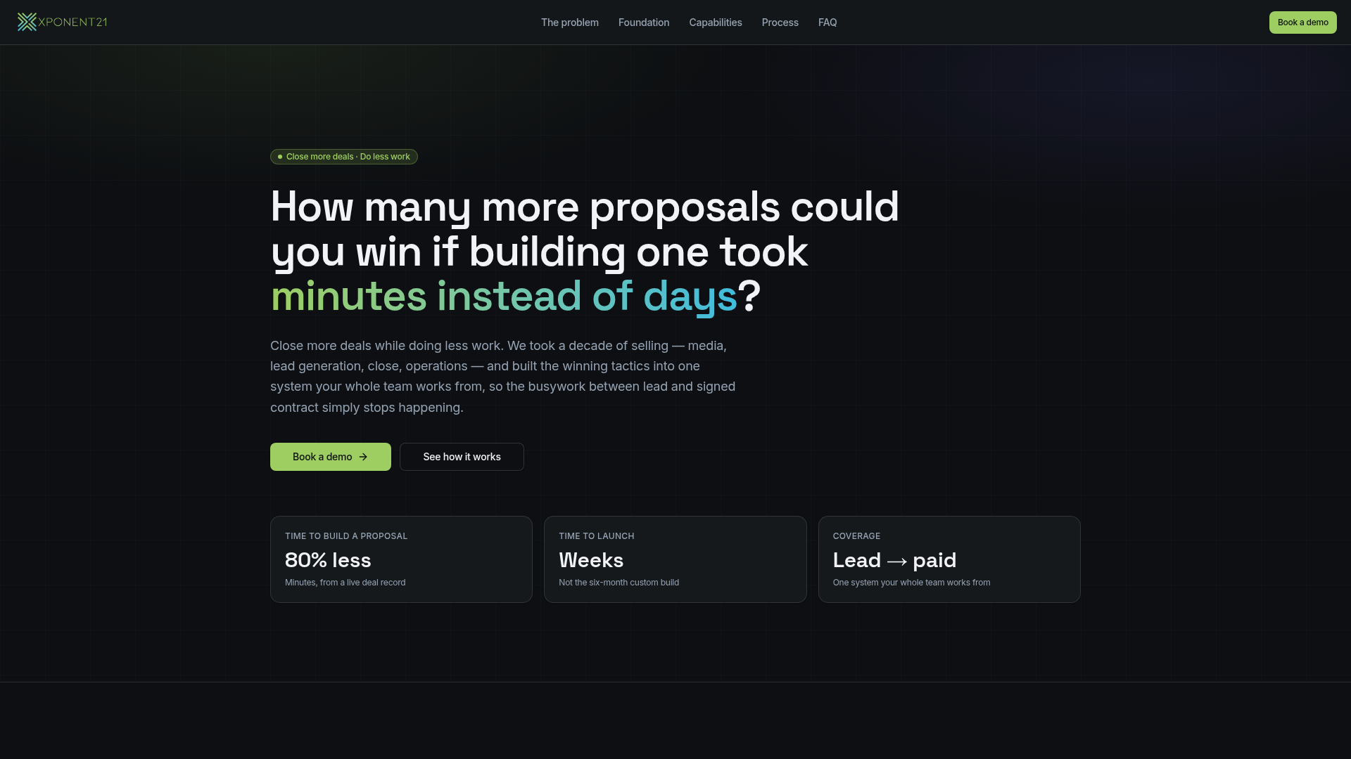 Custom Proposal & CRM Software in Weeks | Xponent21 preview