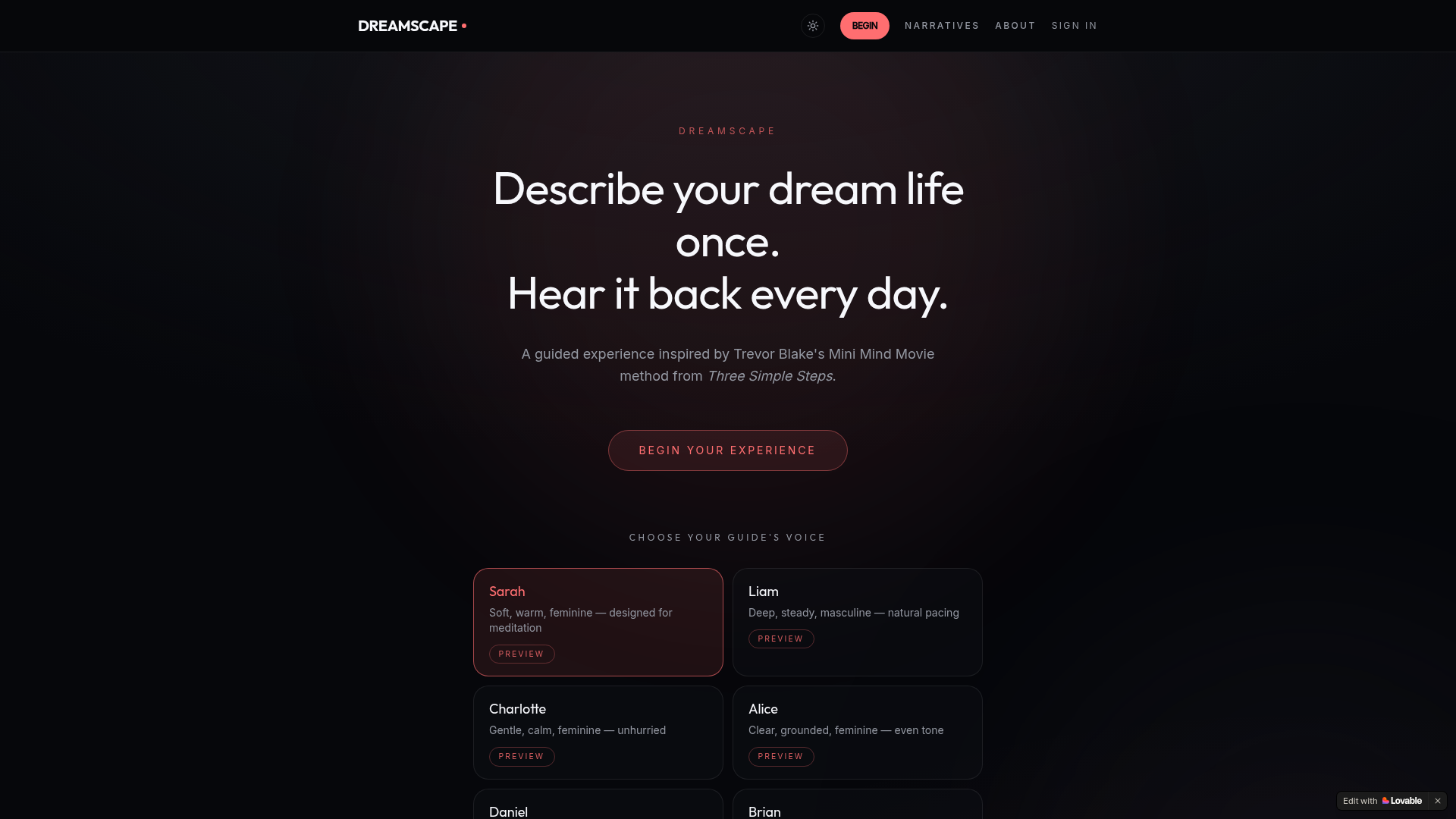DreamScape — Hear Your Dream Life Read Back to You preview