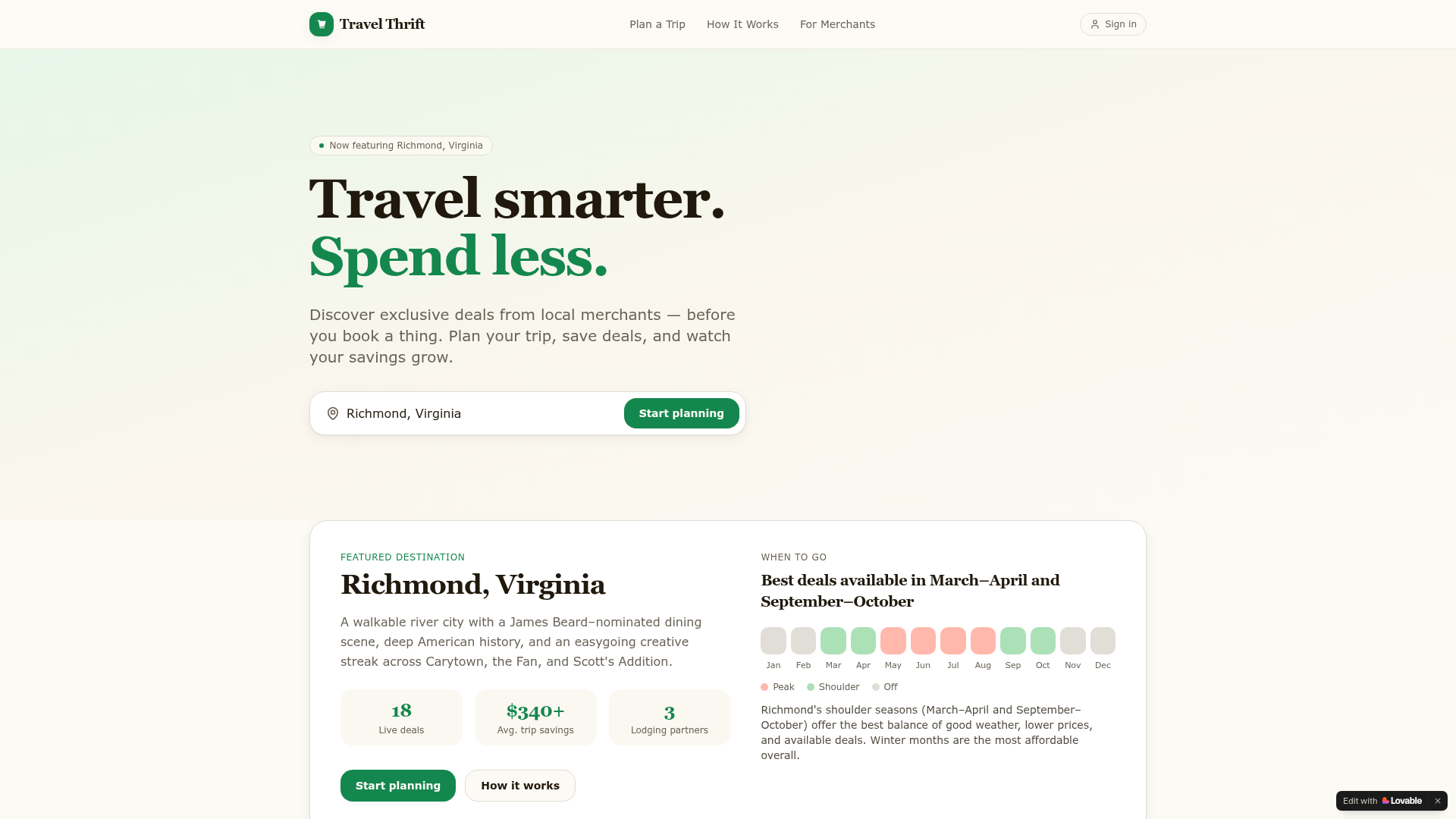 Travel Thrift — Plan smarter. Spend less. preview