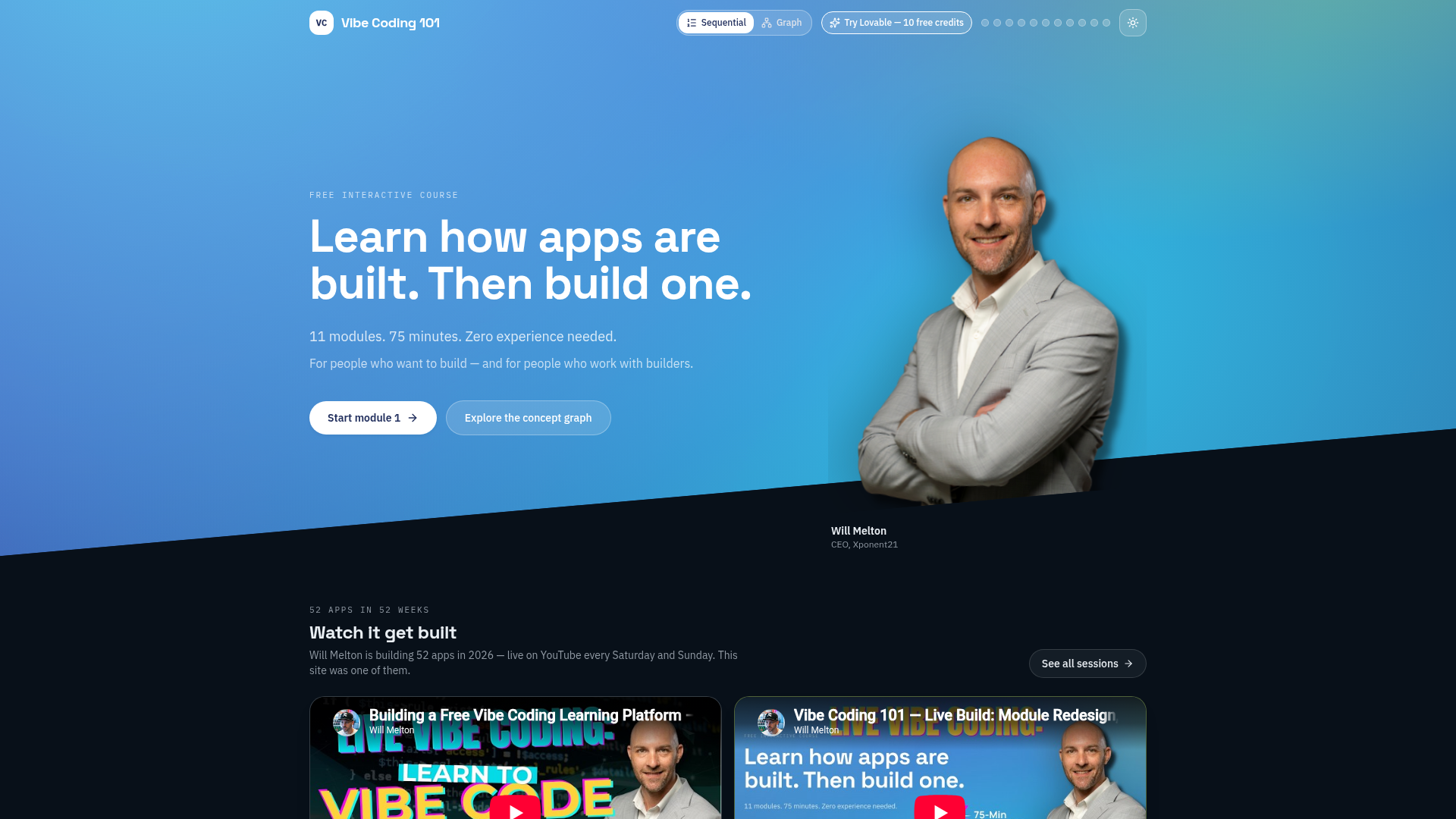 Vibe Coding 101 — Learn to build apps with AI preview